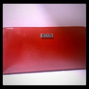 RALPH LAUREN red wallet- never used